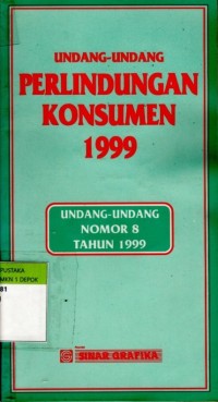 Image of Undang-Undang Perlindungan Konsumen 1999