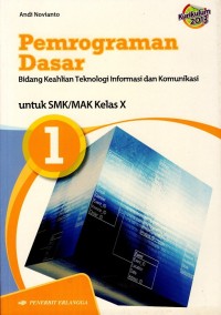 Image of Pemrograman Dasar untuk SMK/MAK kelas X